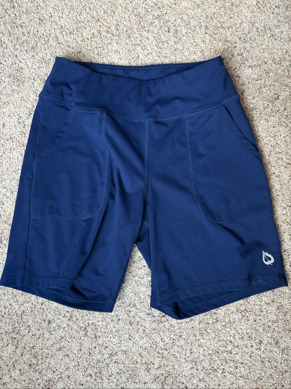 Baleaf Size Small Women's Biker Short Cobalt Royal Blue Pockets